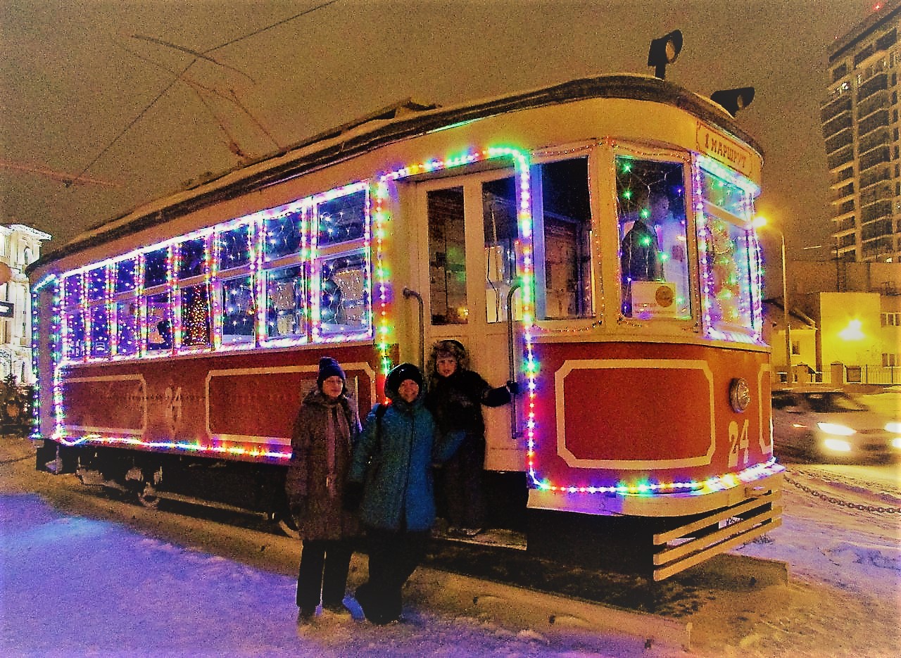 Выставка старинных трамваев