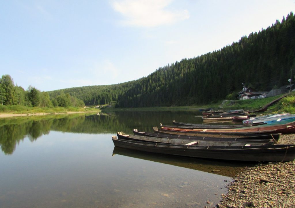 Лодки на Чусовой